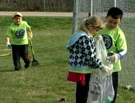 Children clean up Corktown