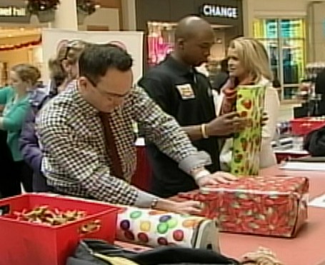 Local personalities wrapping it up for shoppers