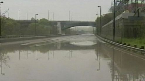 DVP reopens after flooding drained