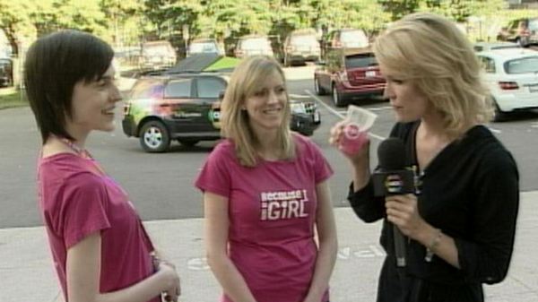 Victoria Kaulback & Sarah Muir join Nicola Jones on Morning Live, June 20, 2013, to talk about Because I am a Girl's Lemon-Aid program.