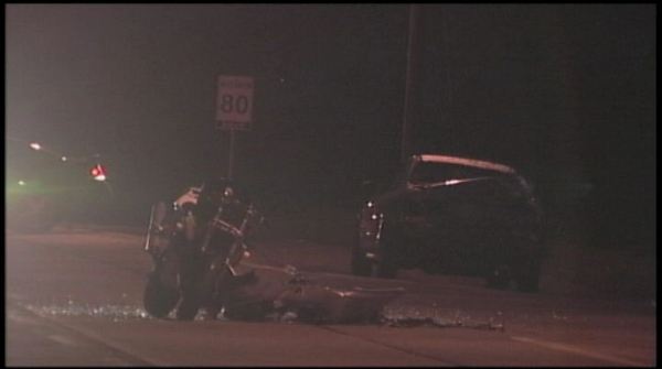 Motorcycle crash in the Falls