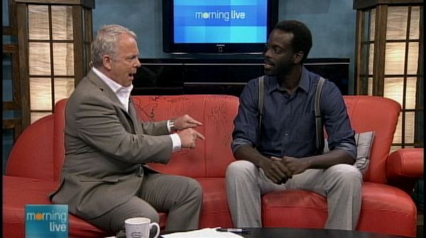 Ato Assandoh with Bob on Morning Live, July 3, 2013