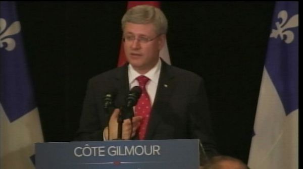 Harper totes pipeline benefits