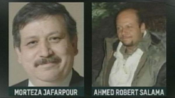 Morteza Jafarpour and Ahmed Robert Salama; on trial for fraud, August 12, 2013