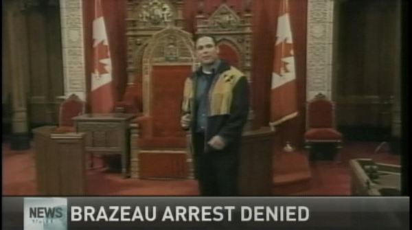 Brazeau spokesman denies arrest