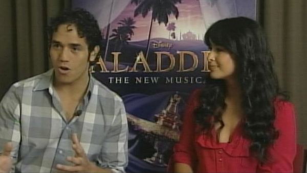 Adam Jacobs and Courtney Reed from the stage version of Aladdin