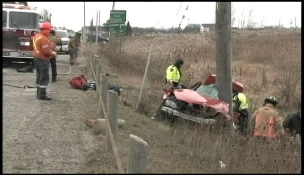 Crash on Hwy. 20 sends one to hospital