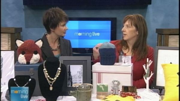 Annette Hamm with Mary Anne Grant of Makers' Mark; Morning Live, November 29, 2013