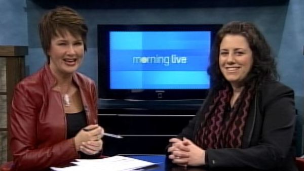 Annette Hamm with Mompreneur CEO Maria Locker; Morning Live, January 24, 2014