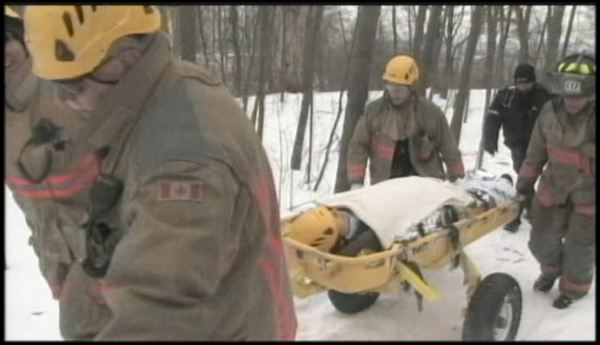 Rope rescue at Felker’s Falls