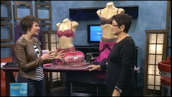 Annette Hamm and Liliana Mann from Linea Intima; Morning Live, February 4, 2014