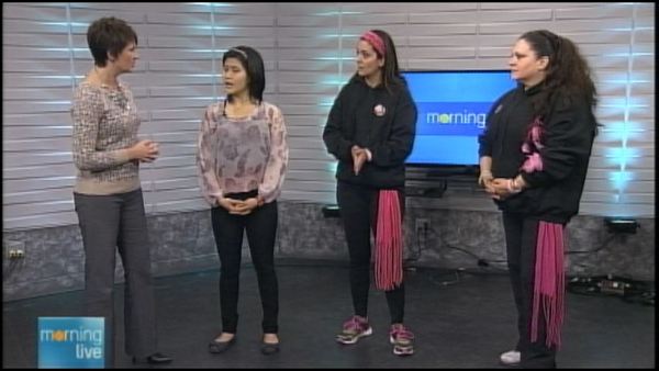 Annette Hamm, Alyssa Lai and Maria Isabel on Morning Live, February 13, 2014