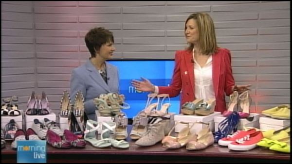 Annette Hamm with fashion blogger Iva Grbesic; Morning Live, February 25, 2014