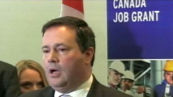 Employment minister Jason Kenney announces the Canada Job Grant; February 28, 2014