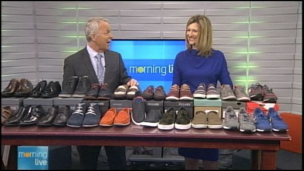 Bob Cowan with fashion blogger Iva Grbesic; Morning Live, March 17, 2014