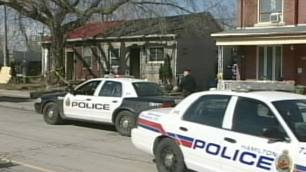 Exterior of house where baby was home alone when fire broke out; Hamilton, March 21, 2014