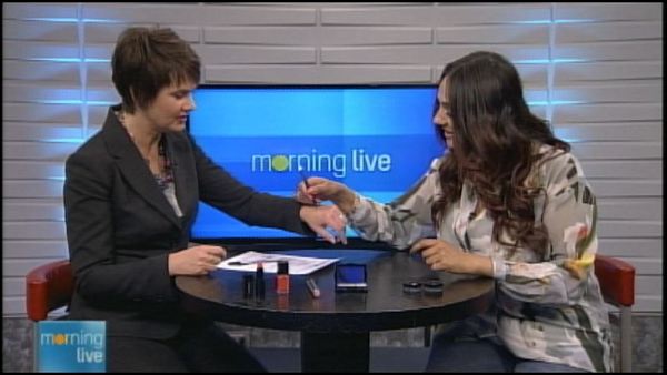 Annette Hamm with Deepa Berar; Morning Live, March 11, 2014