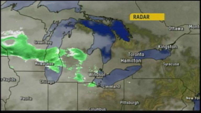 A storm system heading to Ontario; March 11, 2014