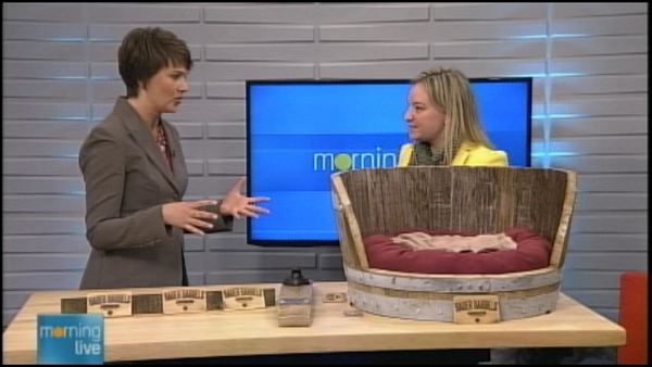 Annette Hamm with Ashley Thorpe-Bauer; Morning Live, March 12, 2014