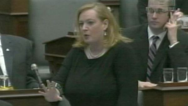 PC energy critic Lisa MacLeod in the legislature; Queen's Park, March 31, 2014