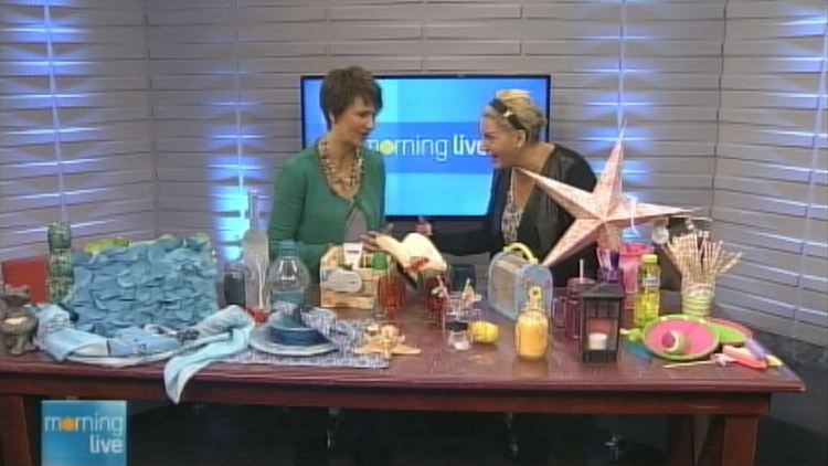 Annette Hamm with lifestyle expert Janette Ewen; Morning Live, May 8, 2014