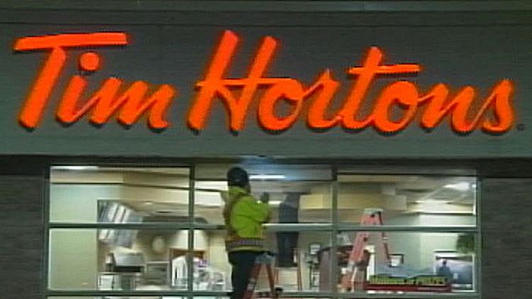 File shot of a Tim Hortons store