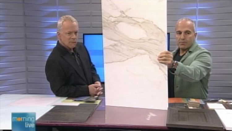 Bob Cowan with decor expert Ramsin Khachi; Morning Live, May 19, 2014