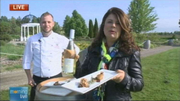 Chef Ken Millard and Lori DeAngelis at Rockway Vineyards in St Catharines; Morning Live, May 29, 2014