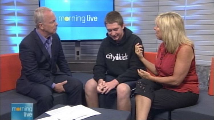 Bob Cowan with Jonathon and Susan Morris of CityKidz; Morning Live, June 25, 2014