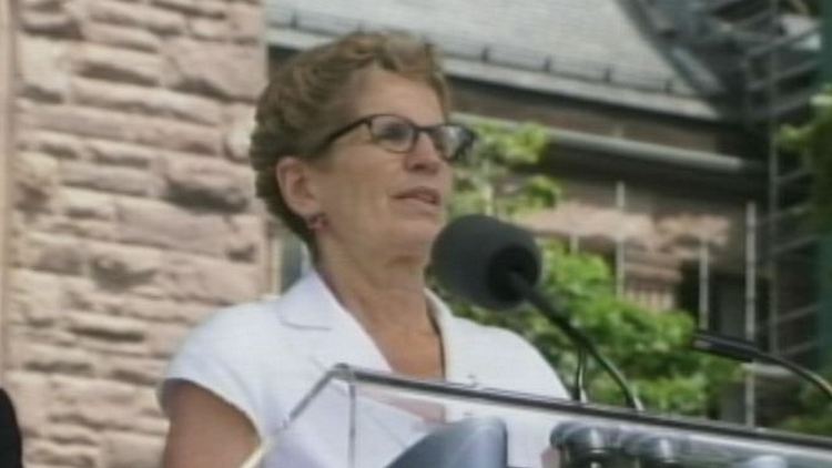 Ontario Premier Kathleen Wynne at Queen's Park Canada Day celebration, July 1, 2014