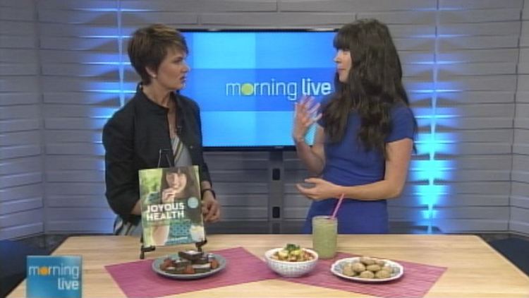 Annette Hamm with Joyous Health author Joy McCarthy; Morning Live, July 2, 2014