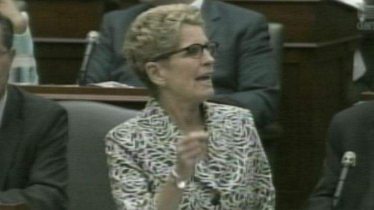 Premier Kathleen Wynne during question period in the Ontario legislature; July 14, 2014