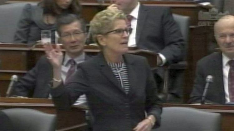 Premier Kathleen Wynne in the legislature, July 16, 2014