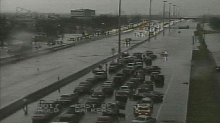 Flooding on the QEW in Burlington