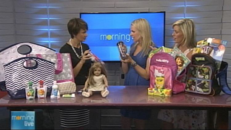 Annette Hamm with Social Common's Catherine Belknap and Natalie Telfer-Thompson; Morning Live, August 8, 2014