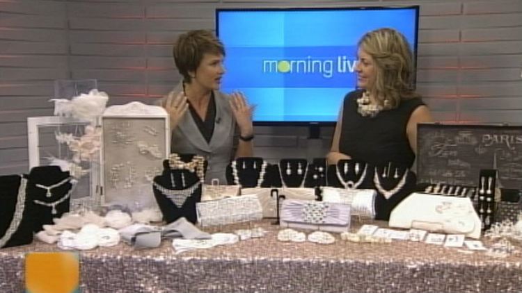 Annette Hamm with Carol Rame of BLUSH Bridal Bar; Morning Live, August 13, 2014