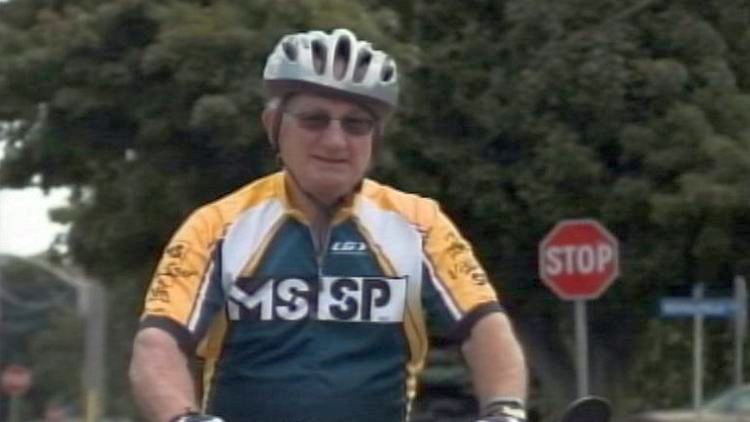 Cyclist Larry Peyton; Port Colborne, August 18, 2014