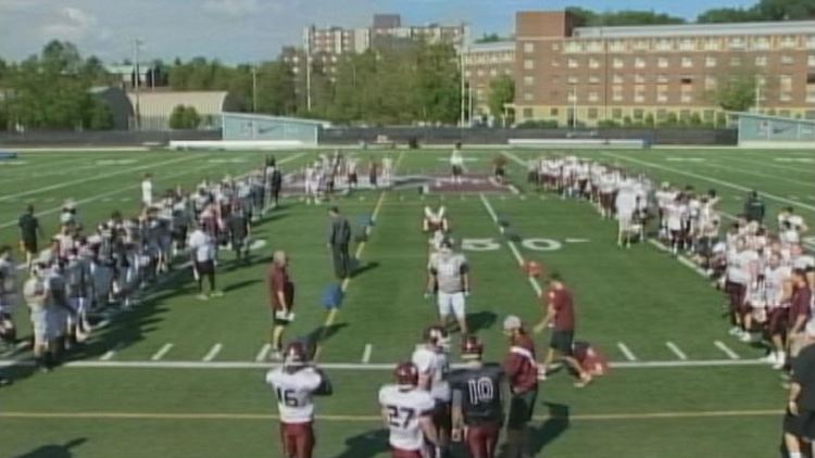 McMaster Maurauders football squad at practice; Ron Joyce Stadium, Hamilton, August 18, 2014