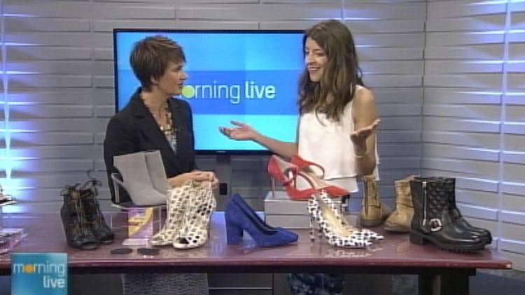 Annette Hamm and fashion expert Alexis Honce; Morning Live, September 4, 2014