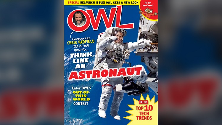 Cover of new-look Owl magazine; Morning Live, September 9, 2014