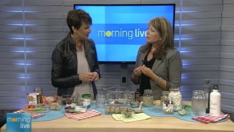 Annette Hamm with dietitian Shannon Crocker; Morning Live, September 10, 2014