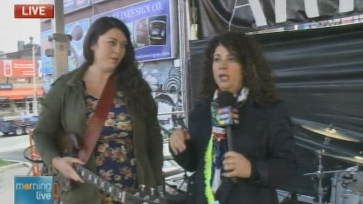 Terra Lightfoot with Lori DeAngelis at SuperCrawl; Morning Live, September 12, 2014