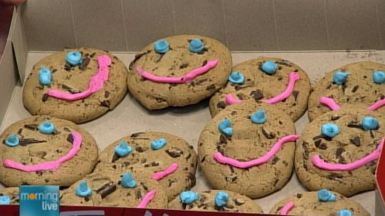 A box of Tim Hortons smile cookies; Morning Live, September 15, 2014