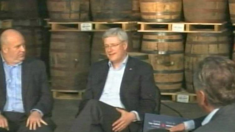 Prime Minister Stephen Harper at Forty Creek Distillery, Grimsby, September 18, 2014