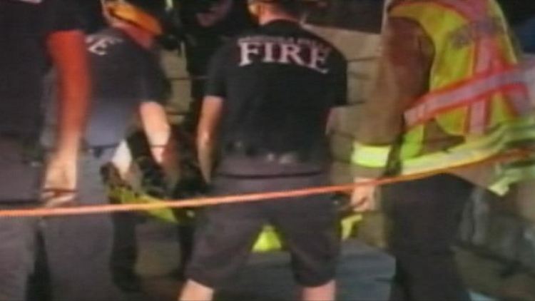 Niagara Falls firefighters rescue a tourist; September 29, 2014