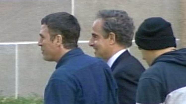 Mark Ruffalo and Stanley Tucci outside the McMaster University downtown campus; Hamilton, October 7, 2014