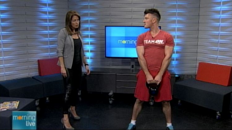 Lesley Stewart and Setanta Carroll of Inside Fitness magazine; Morning Live, October 16, 2014