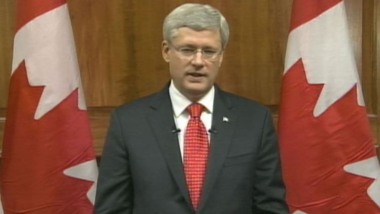 Prime Minister Harper addressed the nation Wednesday night