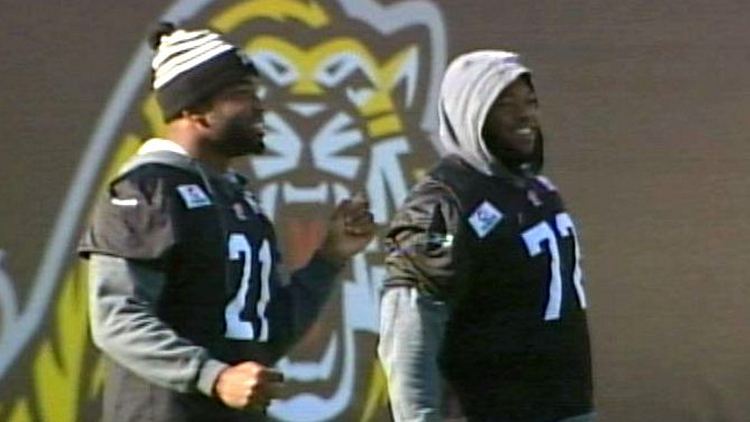 Hamilton Tiger-Cats at practice; October 27, 2014