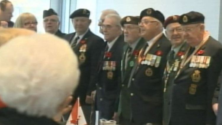 Soldiers honoured at Remembrance Day luncheon; Hamilton, November 6, 2014